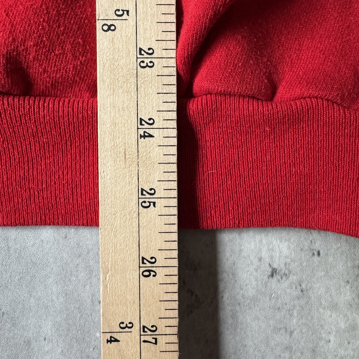 80s Vintage New England Patriots Red Sweatshirt - L