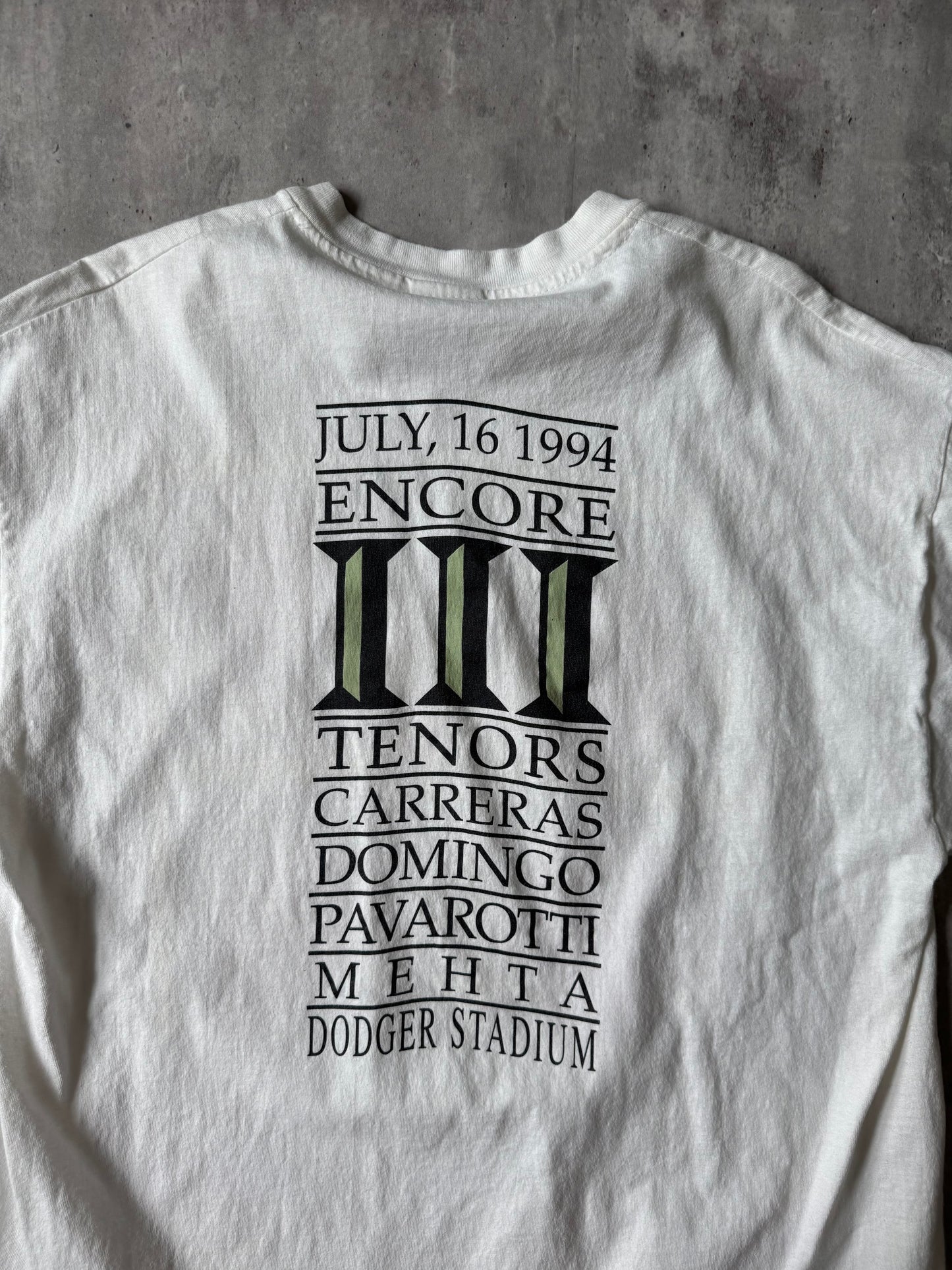 90's Three Tenors Concert T-shirt - XL