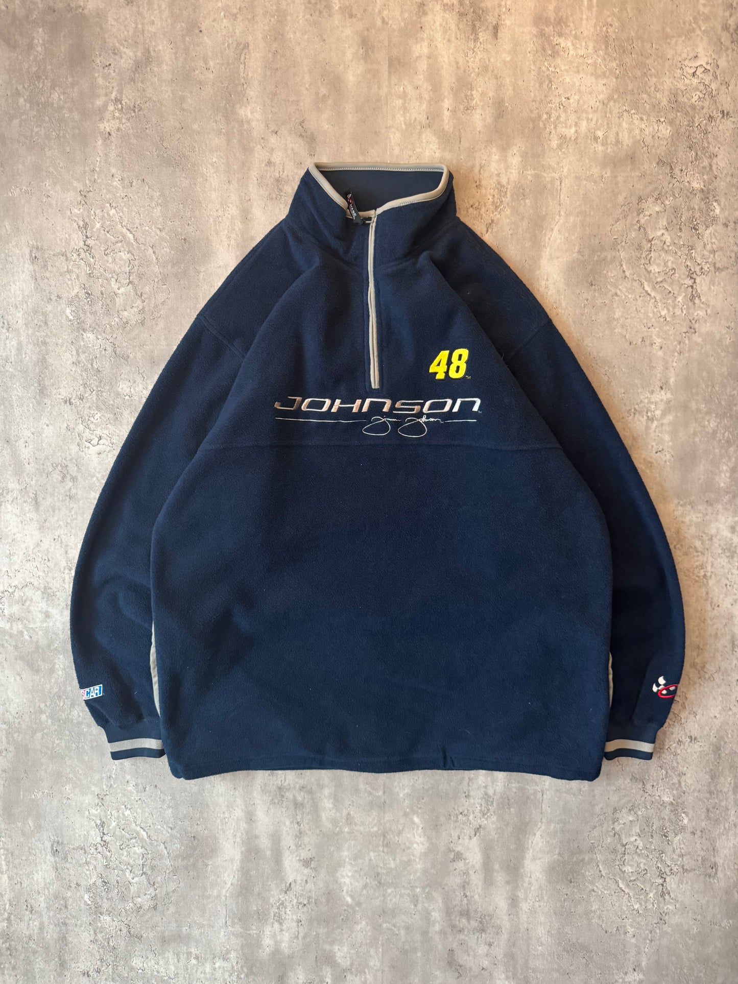 00's Blue Jimmie Johnson Nascar Fleece - L