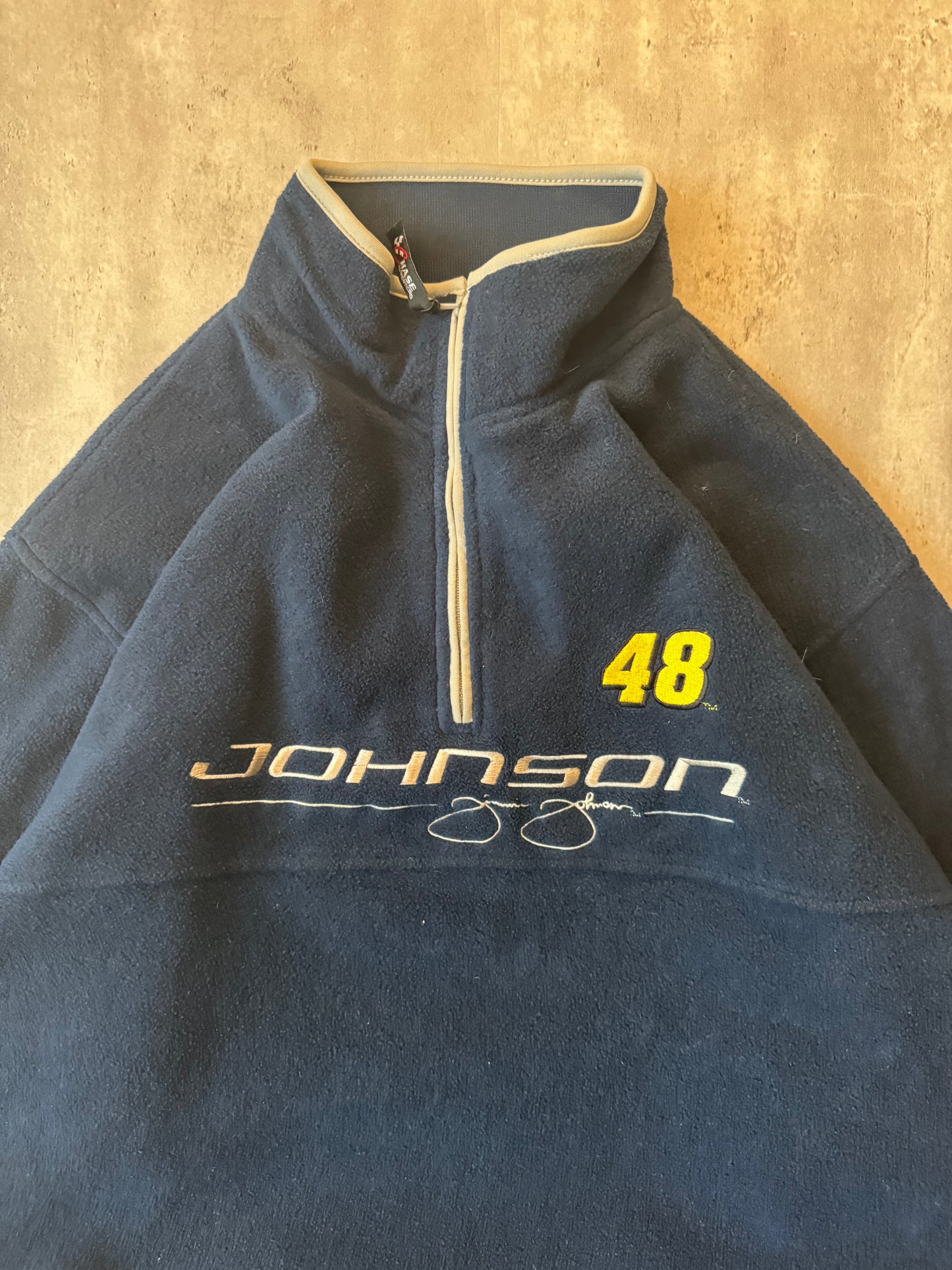 00's Blue Jimmie Johnson Nascar Fleece - L
