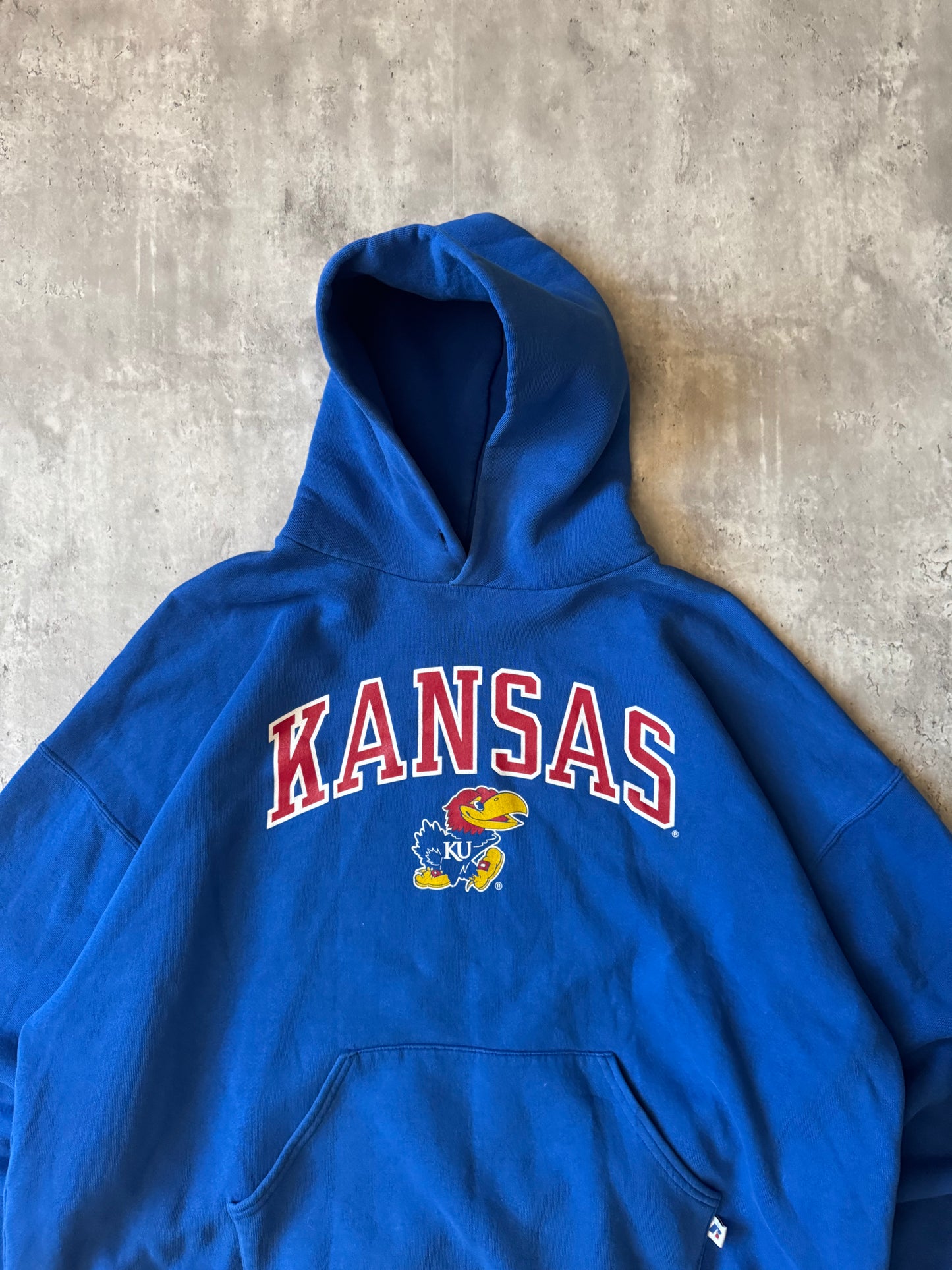 2000's Blue Kansas Russell Hoodie - XXL