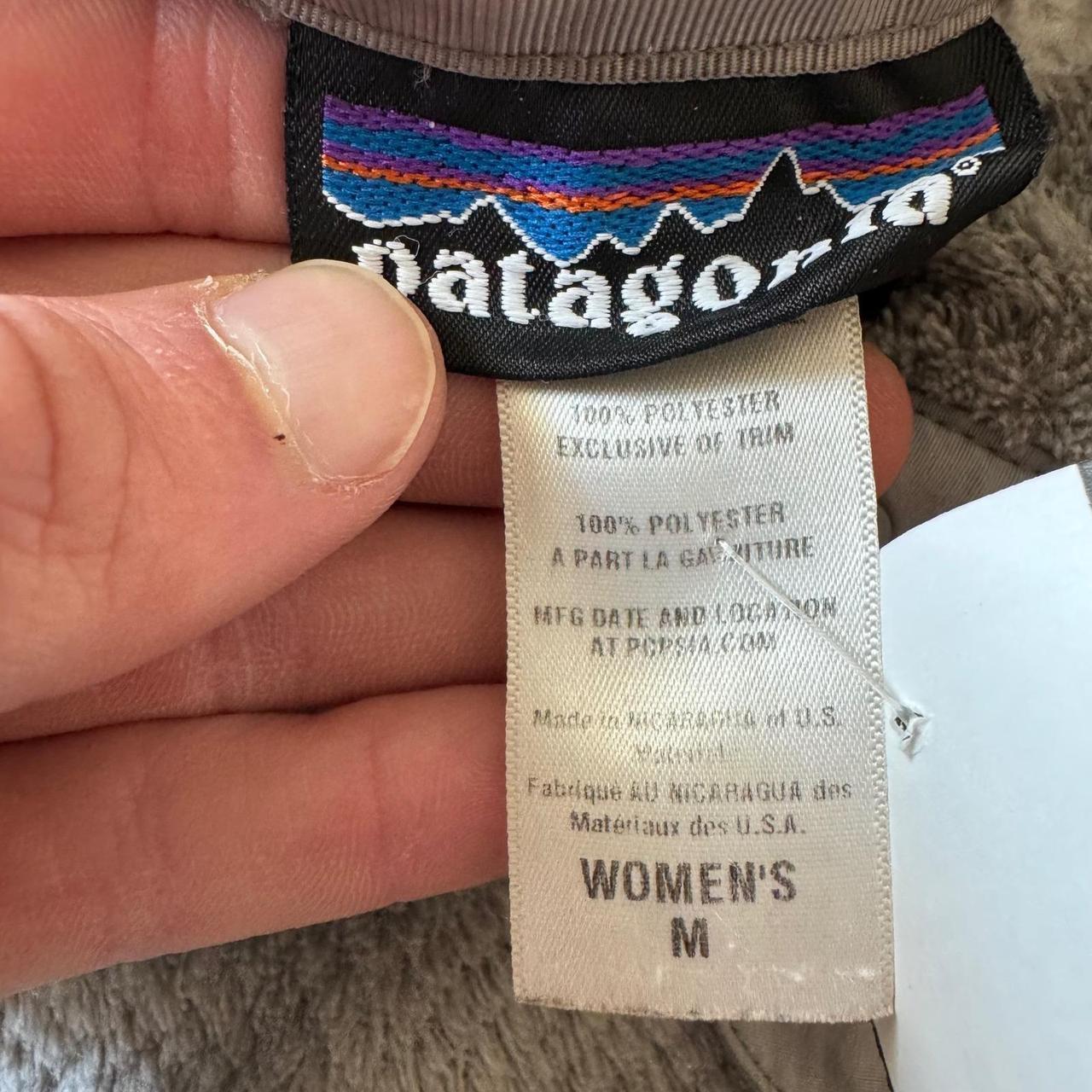 Patagonia Fleece Pullover Snap Neck Gray Women's Medium