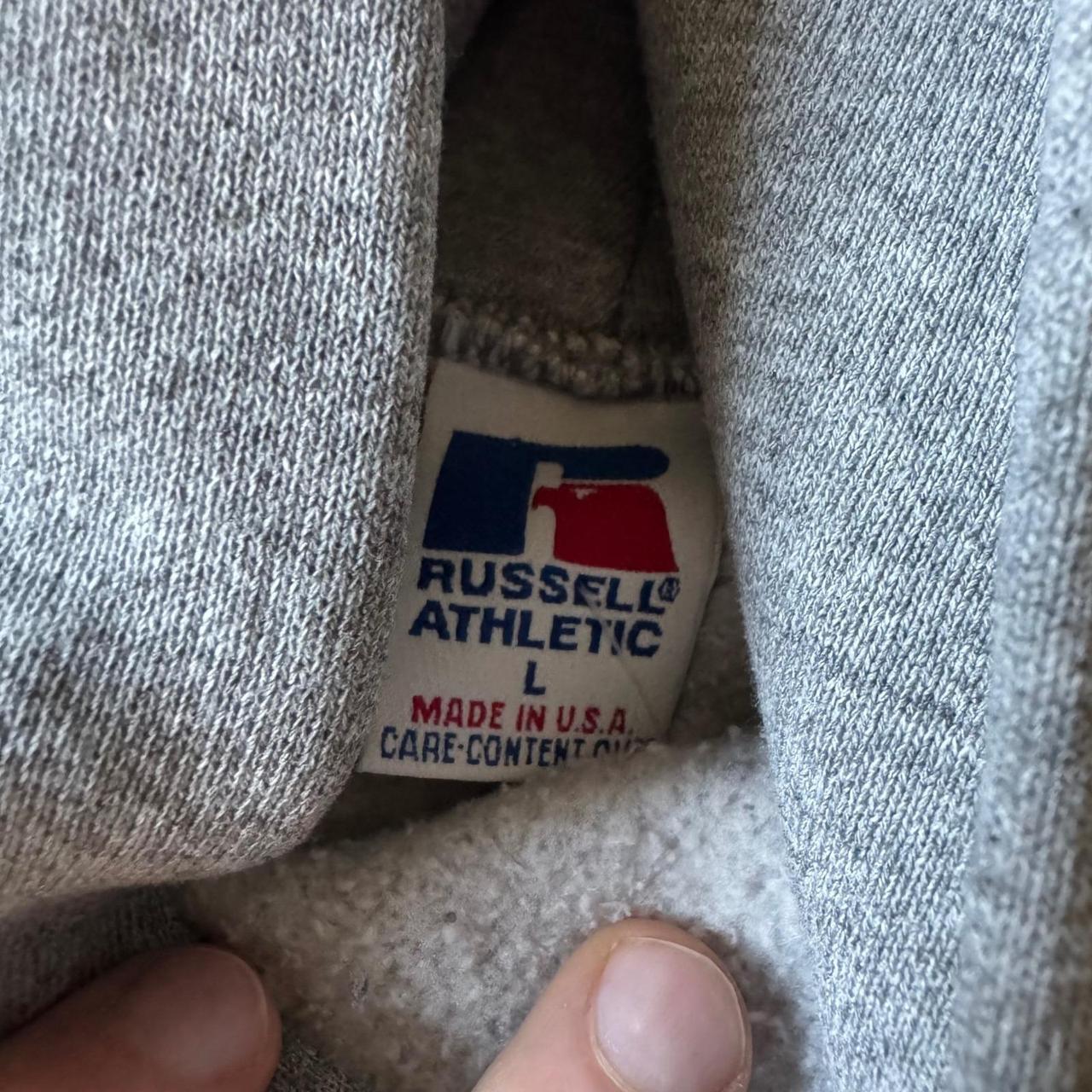 Russell Athletic Cross Country Hoodie Gray L Made in USA