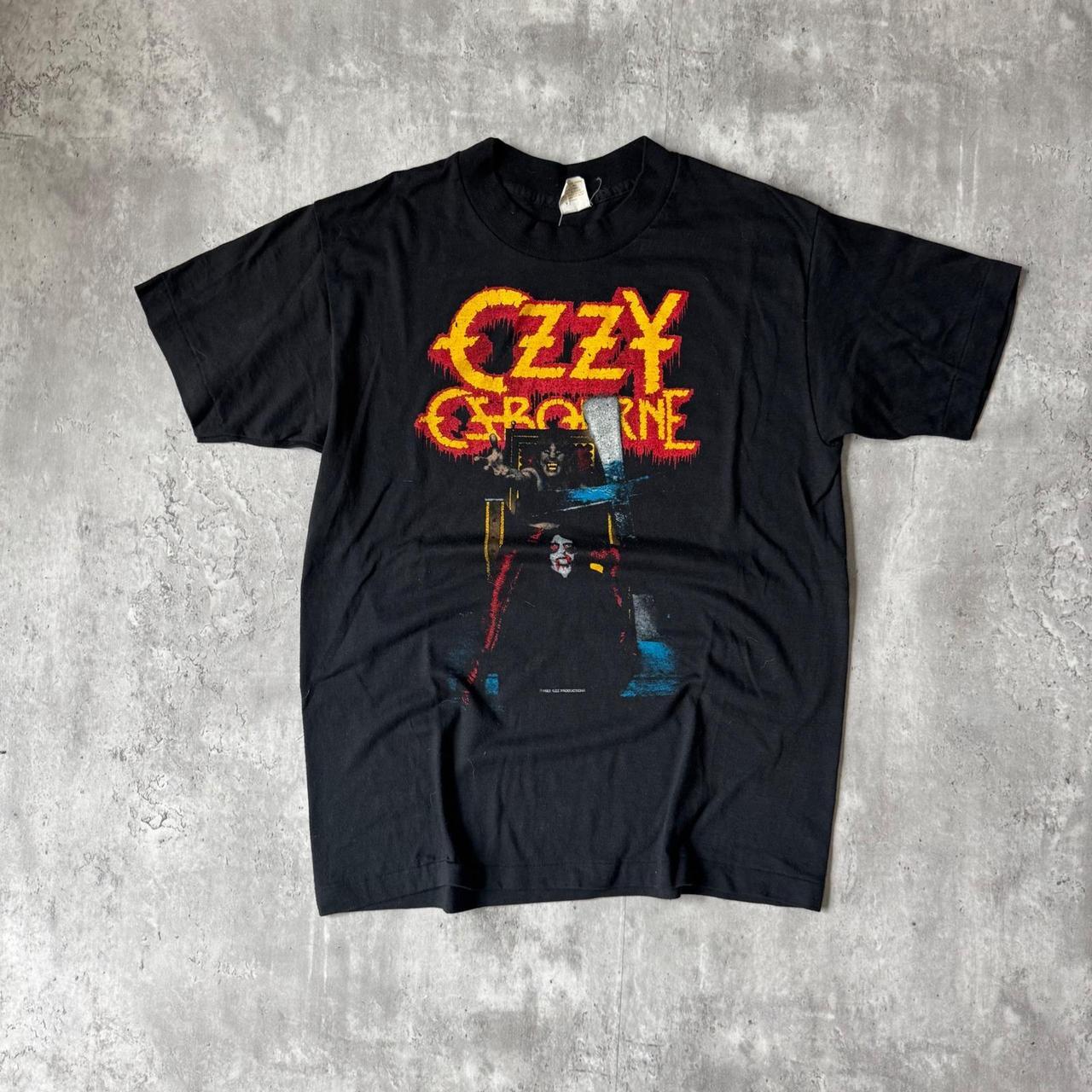 Vtg 1982 Ozzy Osbourne Speak of the Devil Tour Shirt Black L