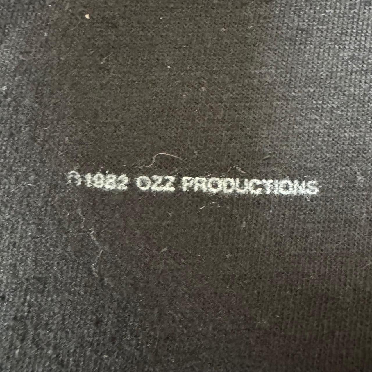 Vtg 1982 Ozzy Osbourne Speak of the Devil Tour Shirt Black L