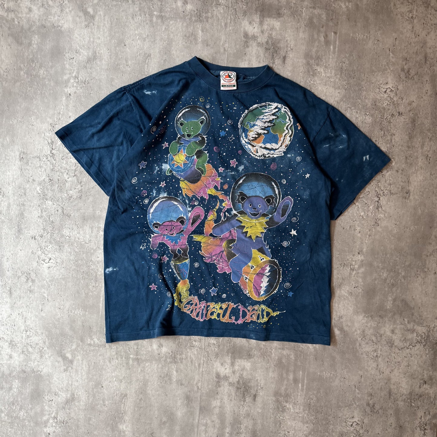 Vintage 90s Grateful Dead Space Bears Graphic T-Shirt - L