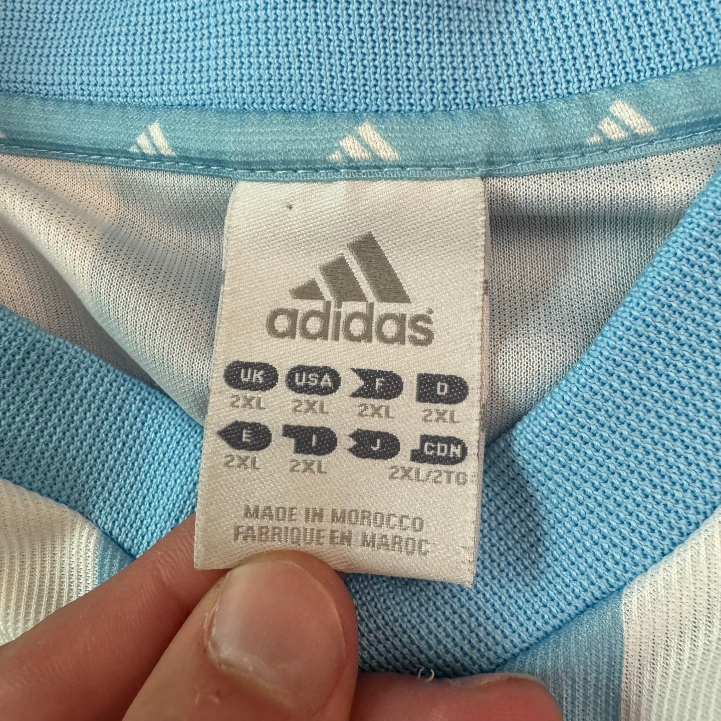 2002-2004 Adidas Argentina Soccer Jersey - XXL