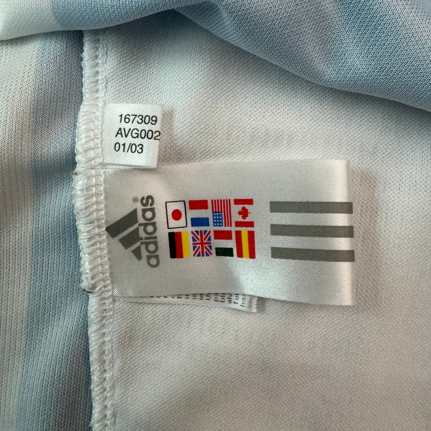 2002-2004 Adidas Argentina Soccer Jersey - XXL