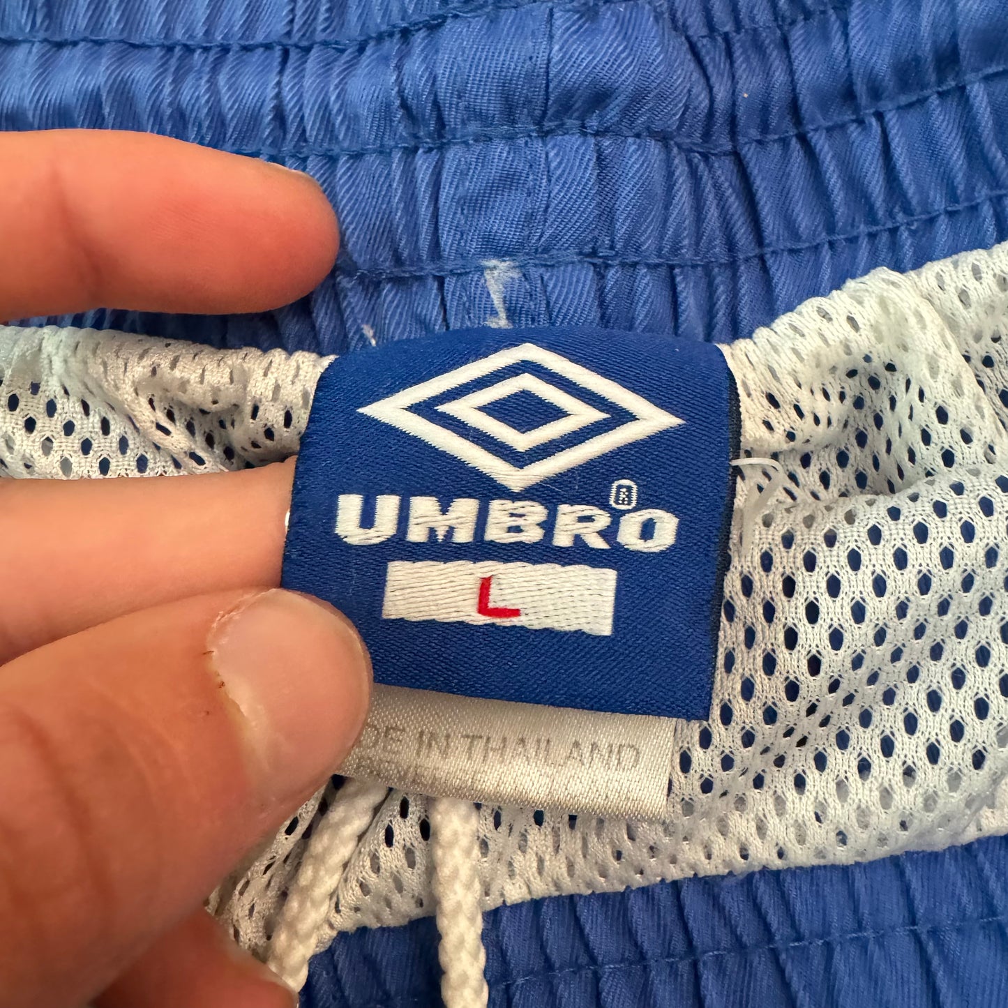 Vintage 1990's Umbro Nylon Shorts - L