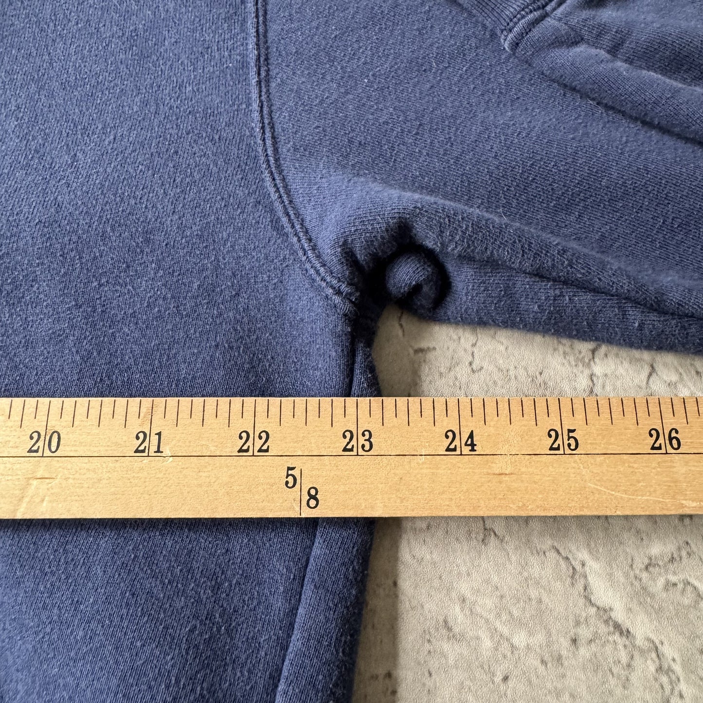 90s Adidas Navy Blue Crewneck Sweatshirt with Stripes - L