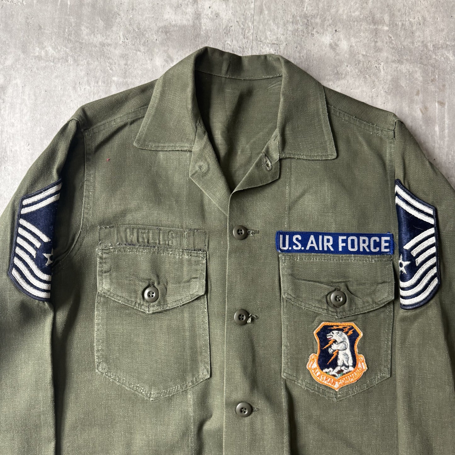 60s/70s U.S. Air Force Military OG107 Alaskan Command - L