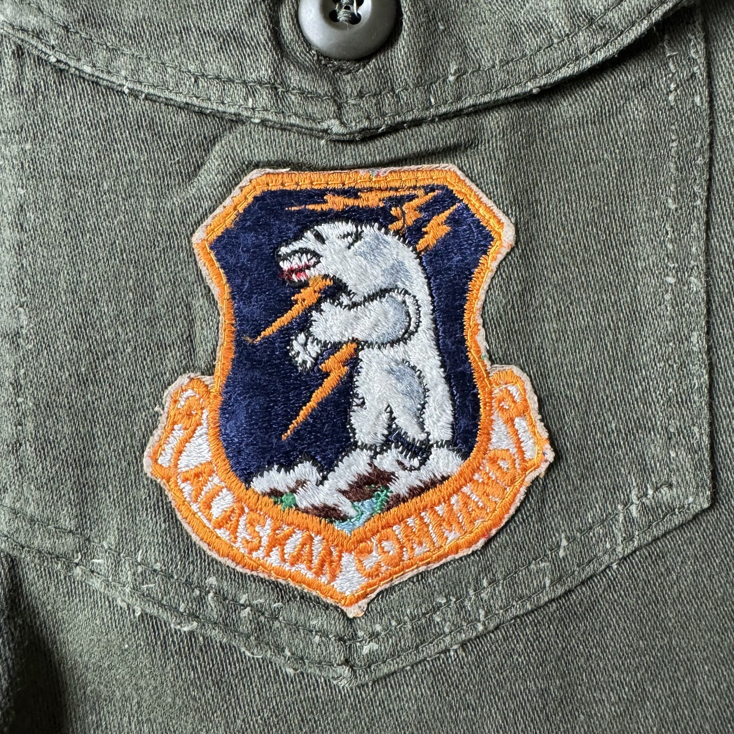 60s/70s U.S. Air Force Military OG107 Alaskan Command - L