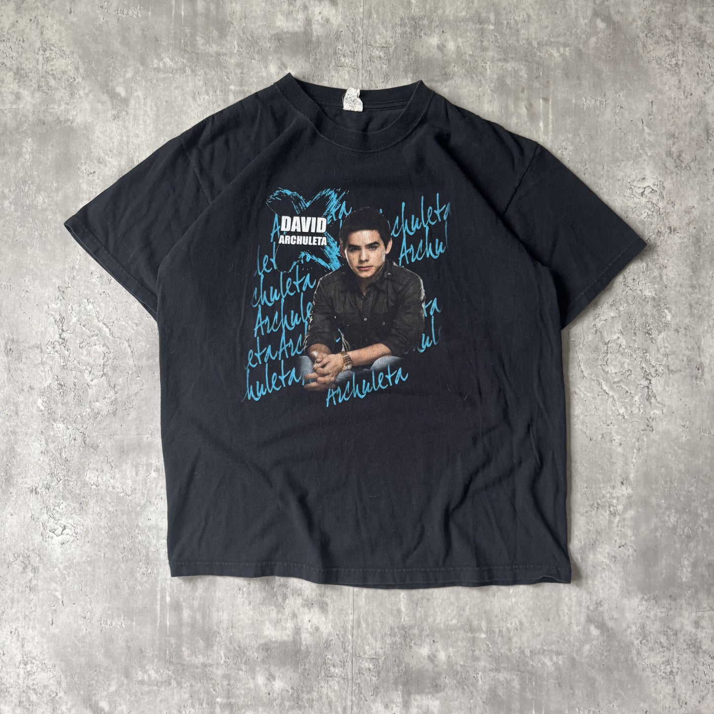 David Archuleta 2009 Tour Black Graphic T-Shirt - L
