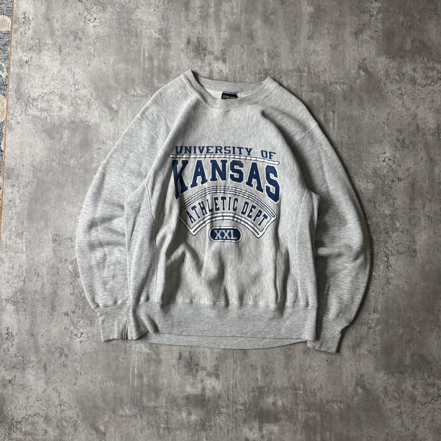 90s University of Kansas Athletic Dept Sweatshirt - L