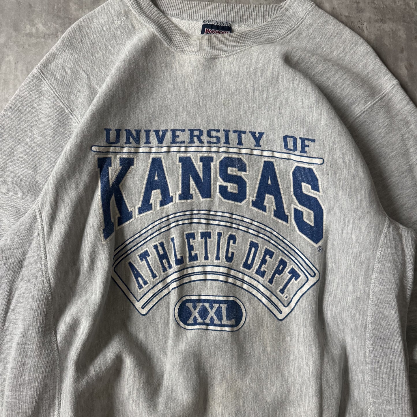 90s University of Kansas Athletic Dept Sweatshirt - L