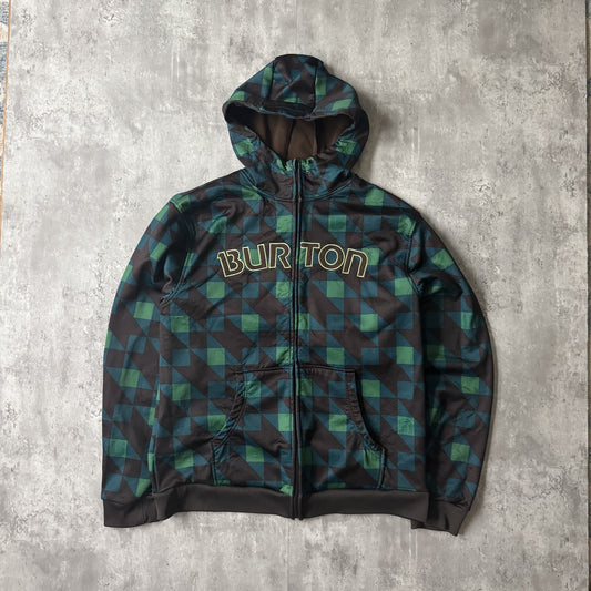 00s Burton Snowboards Men's Full Zip Hoodie - XL