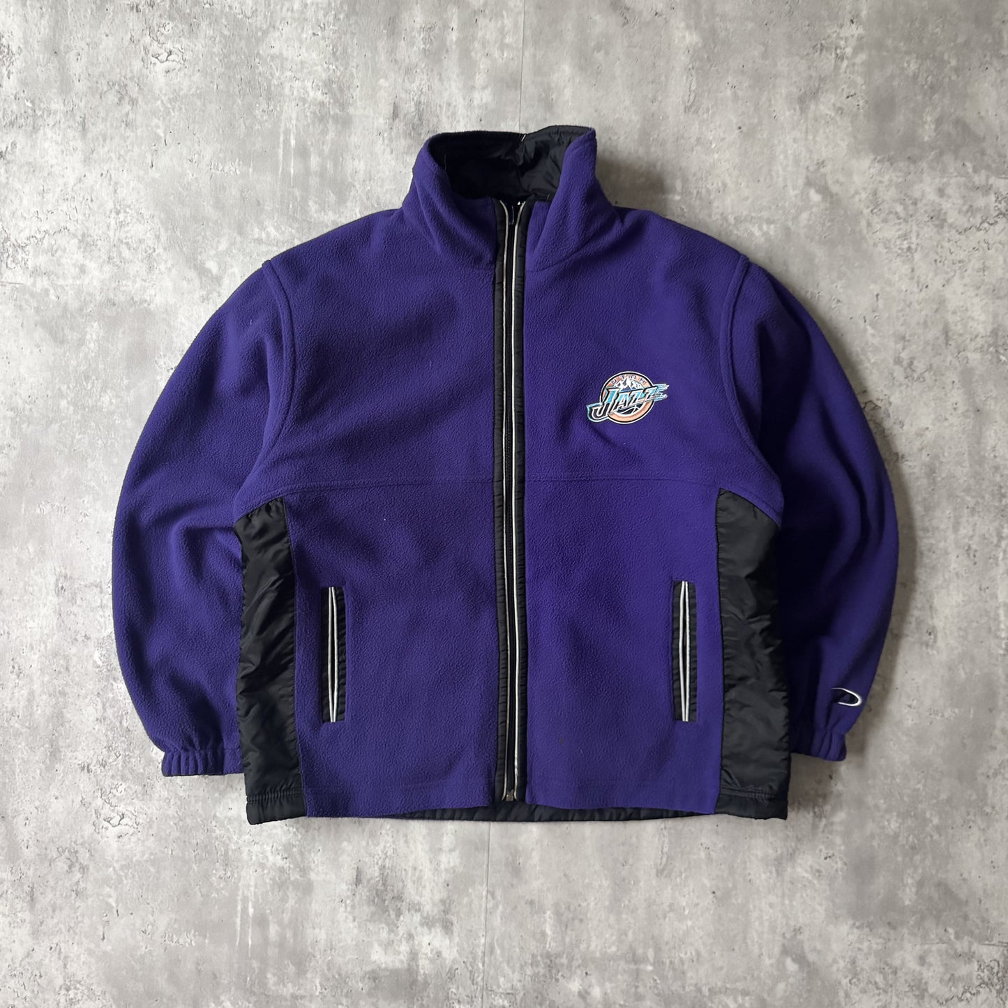 Vintage Pro Player NBA Utah Jazz Purple Fleece Jacket - YXL