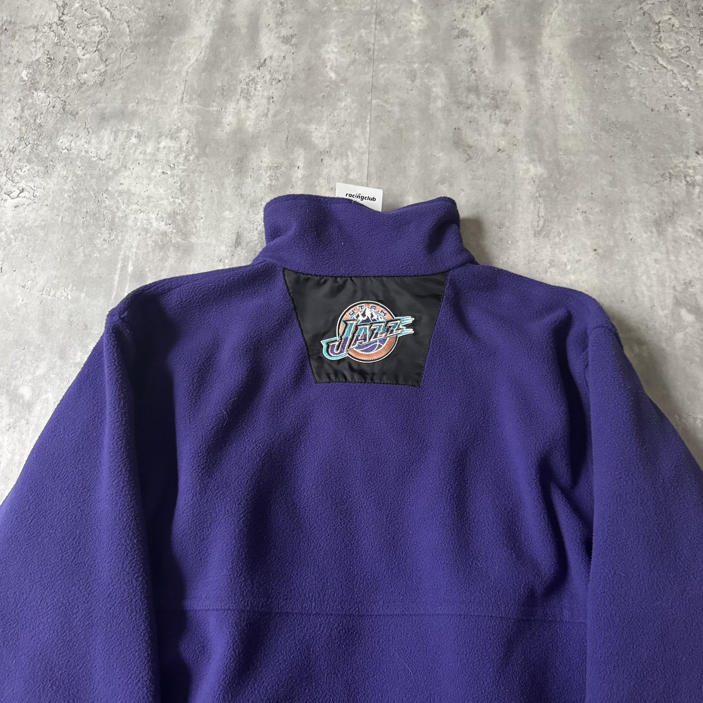 Vintage Pro Player NBA Utah Jazz Purple Fleece Jacket - YXL