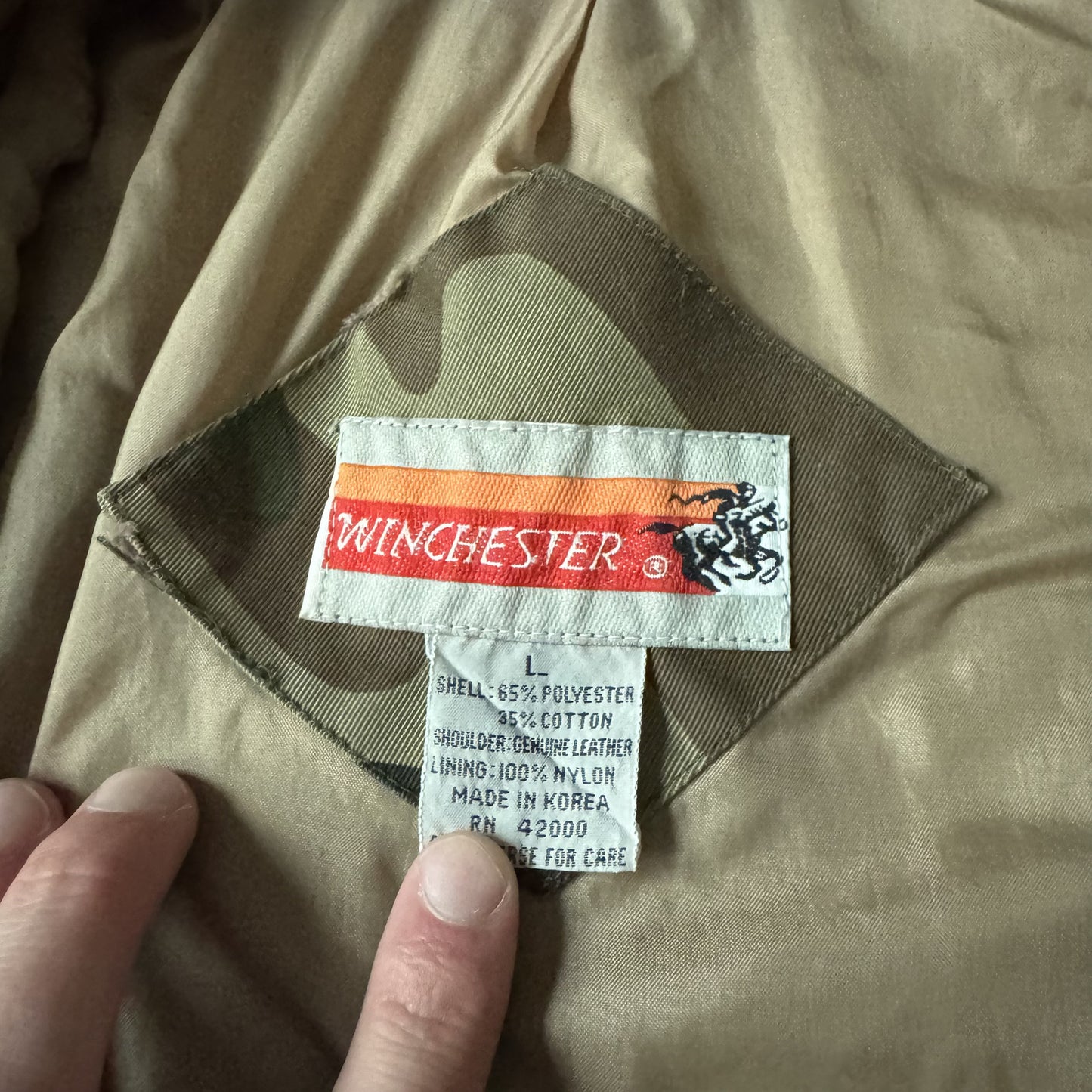 80s/90s Vintage Winchester Camouflage Hunting Jacket - L