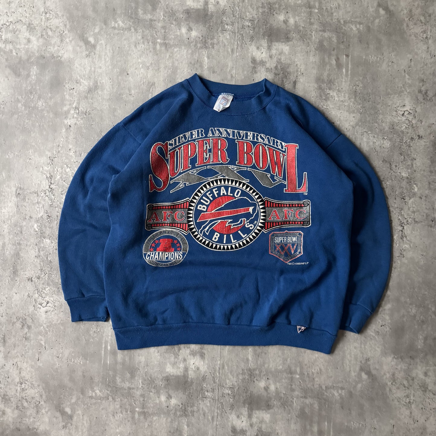 Vintage 1990 Buffalo Bills Super Bowl XXV Sweatshirt - L