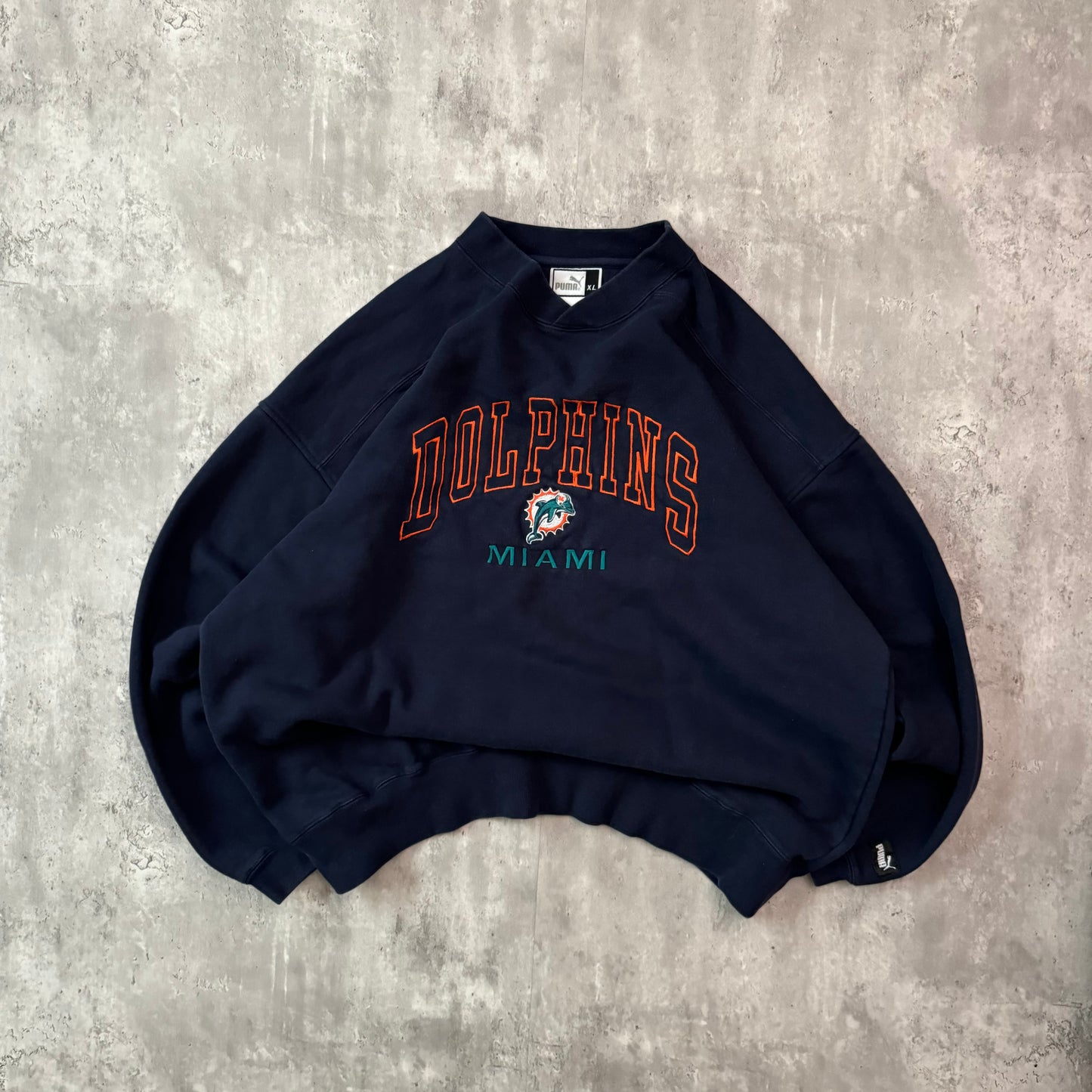 Vintage Y2K Miami Dolphins Crewneck Sweatshirt - XL