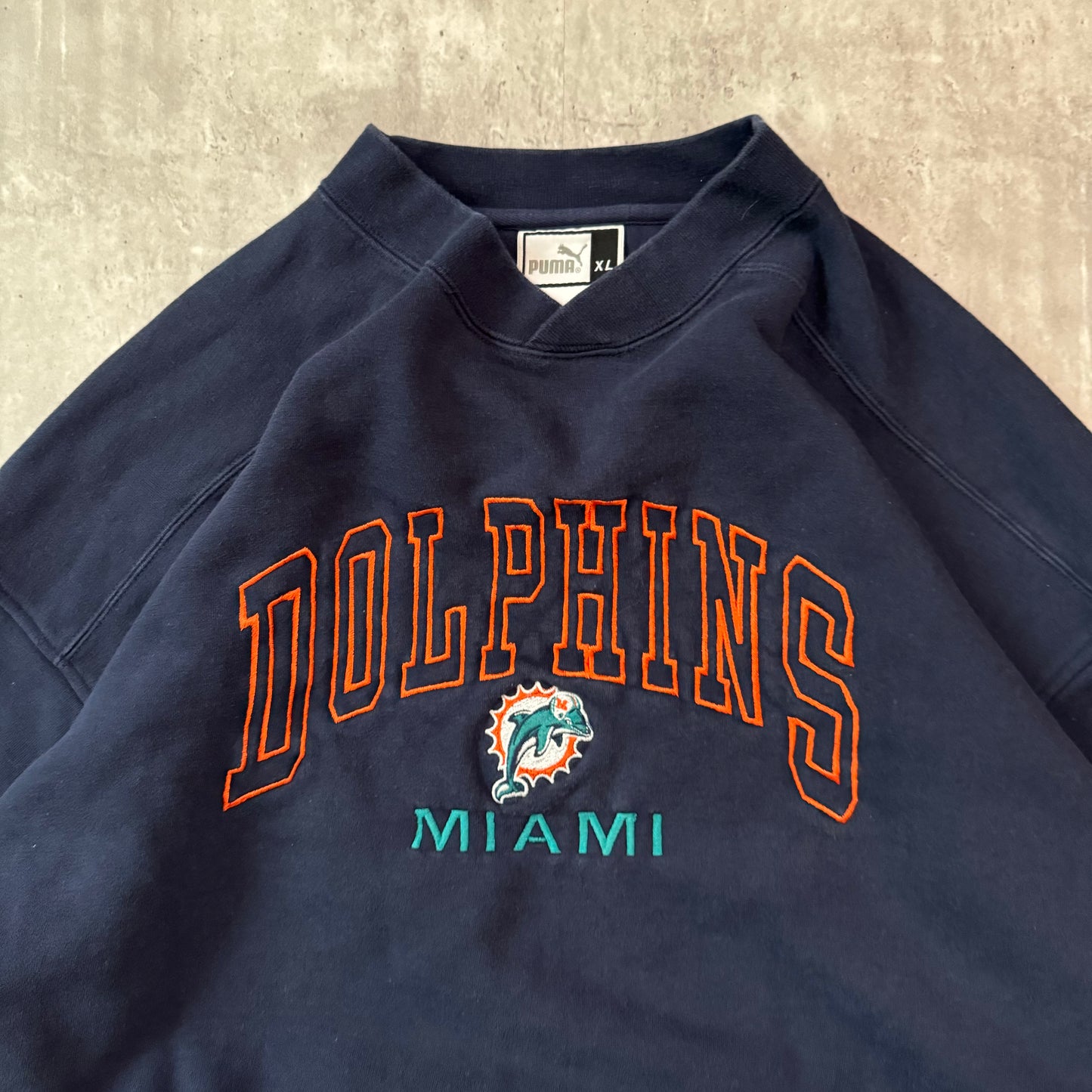 Vintage Y2K Miami Dolphins Crewneck Sweatshirt - XL