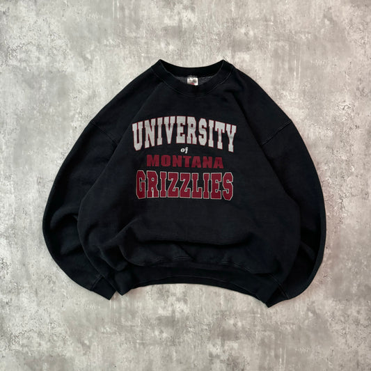 Vintage 90's University of Montana Grizzlies Crewneck Sweatshirt - XL