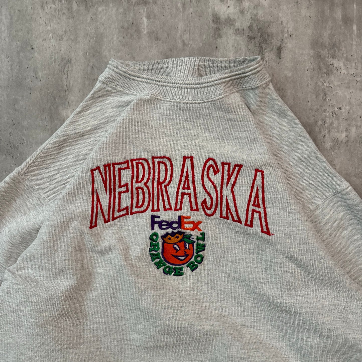 Vintage 90's Nebraska Huskers Orange Bowl Crewneck Sweatshirt - L