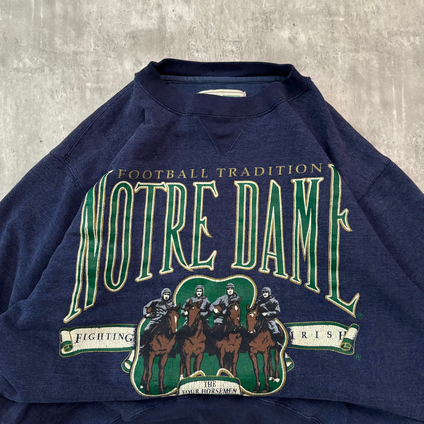 Vintage 90's Notre Dame Four Horseman - L