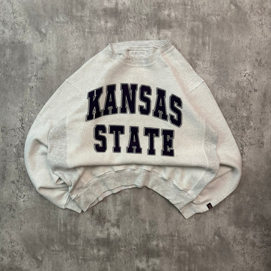 Vintage 90's Kansas State Jansport Inside Out Crewneck Sweatshirt - L