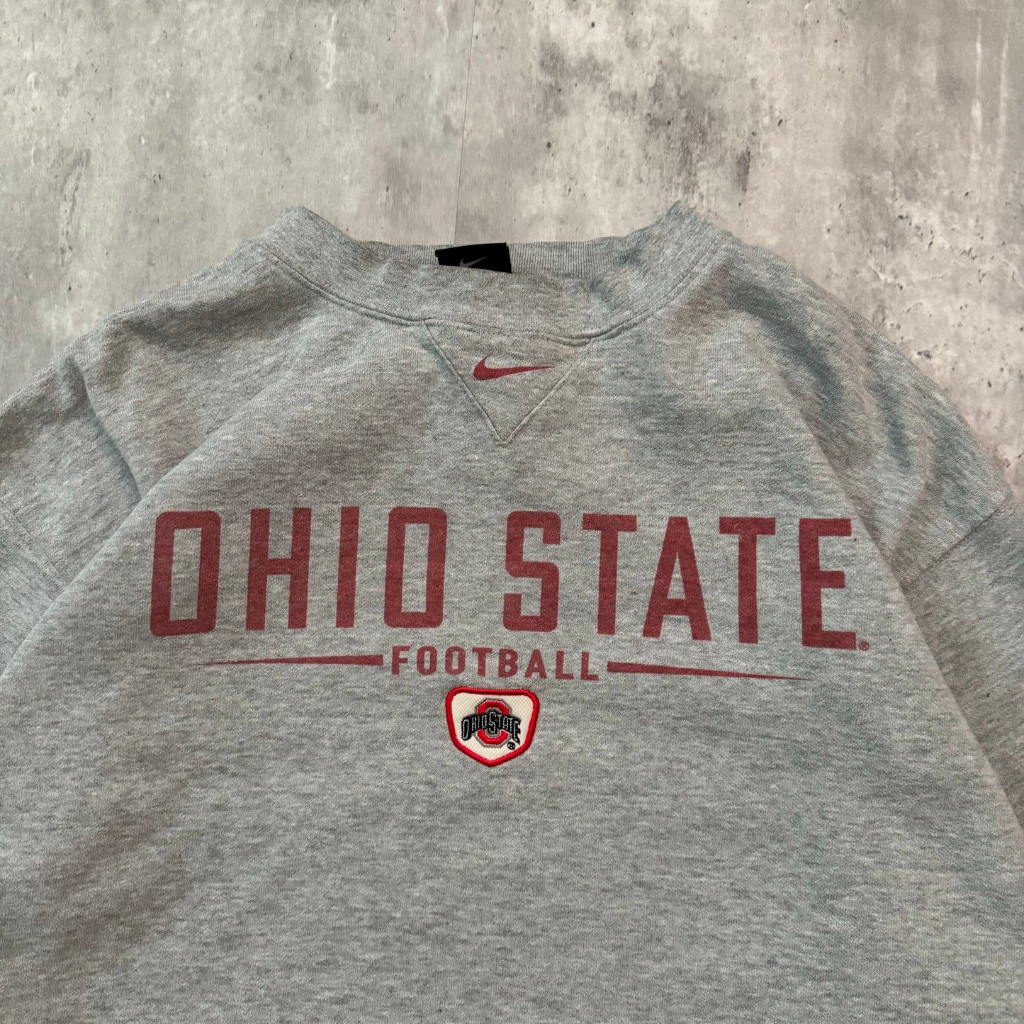 Vintage Y2K Ohio State Nike Center Swoosh Crewneck Sweatshirt - L