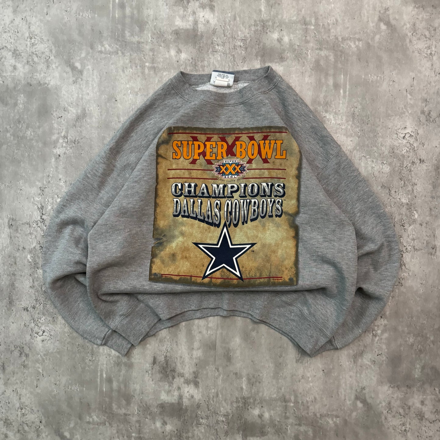 Vintage 90's Dallas Cowboys Super Bowl XXX Champions Crewneck Sweatshirt - L