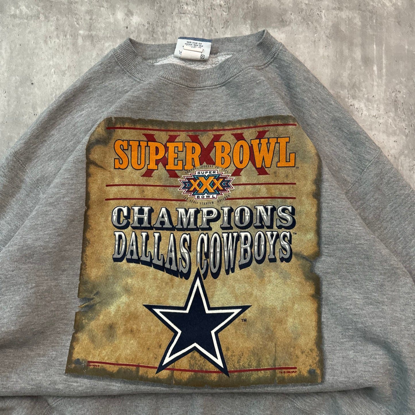 Vintage 90's Dallas Cowboys Super Bowl XXX Champions Crewneck Sweatshirt - L