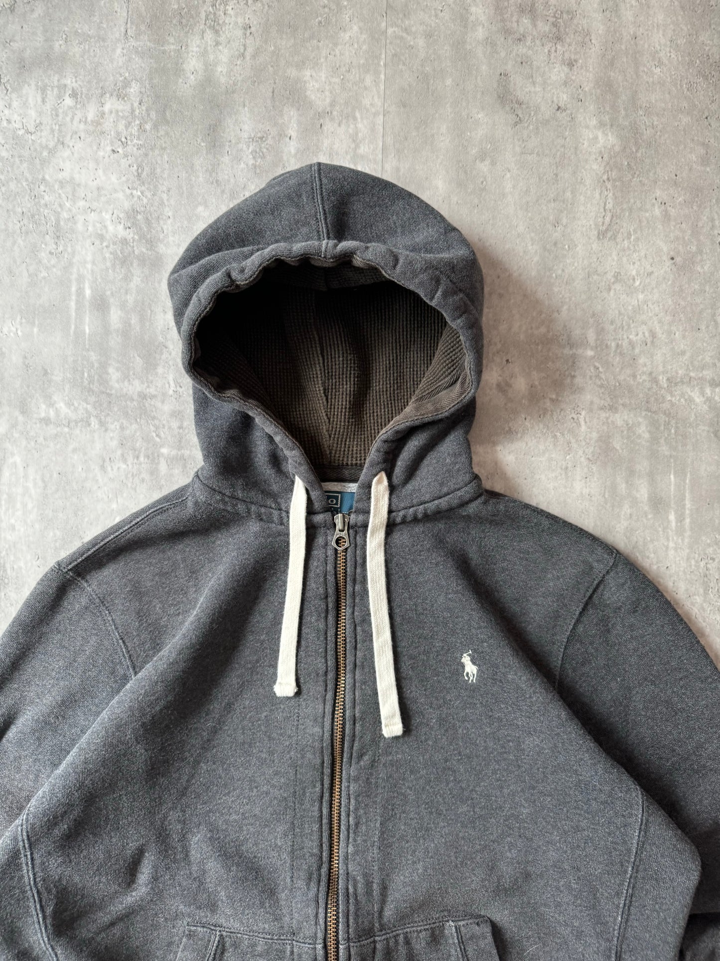 Vintage 90's Polo Ralph Lauren Zip Hoodie - L