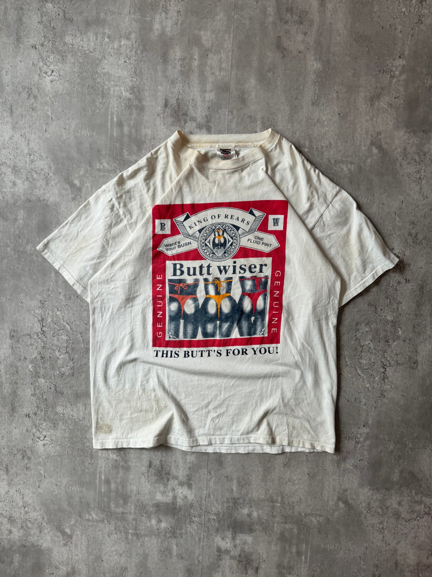 Vintage 90's Buttwiser T-shirt - XL