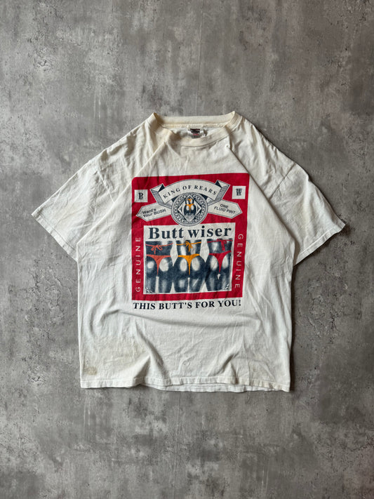 Vintage 90's Buttwiser T-shirt - XL