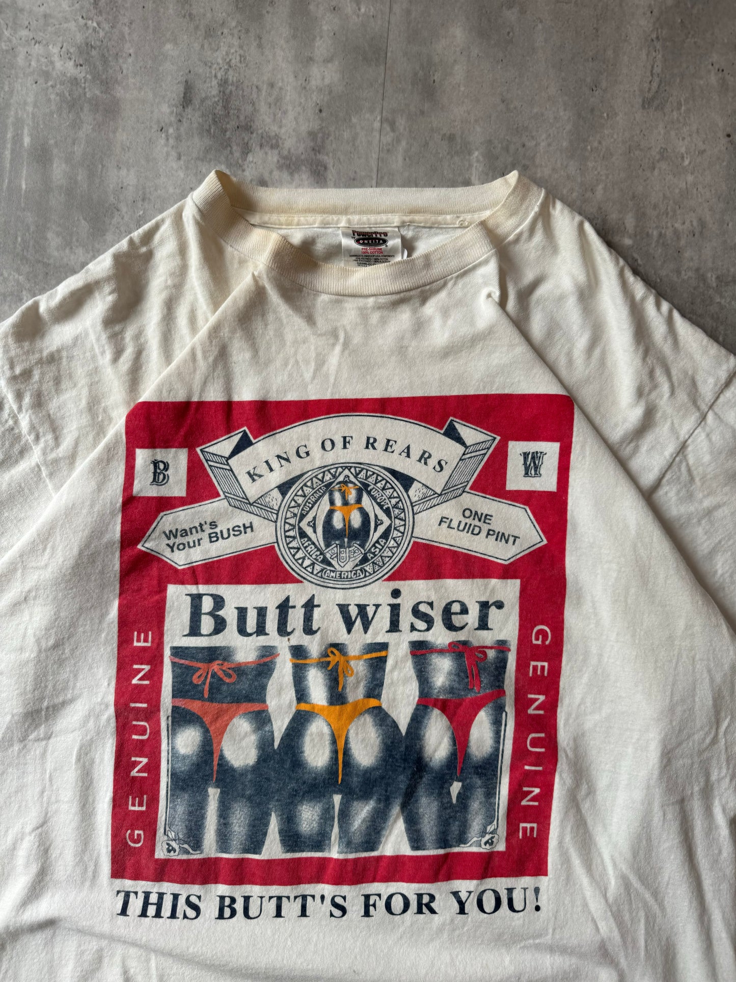 Vintage 90's Buttwiser T-shirt - XL