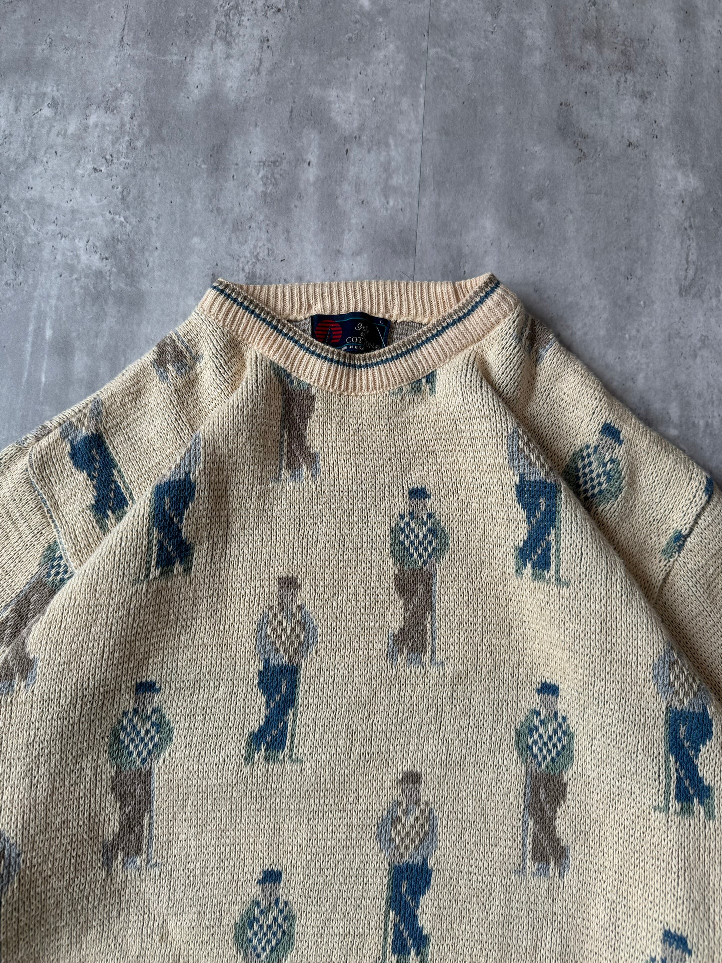 Vintage 90's Golf Sweater - L