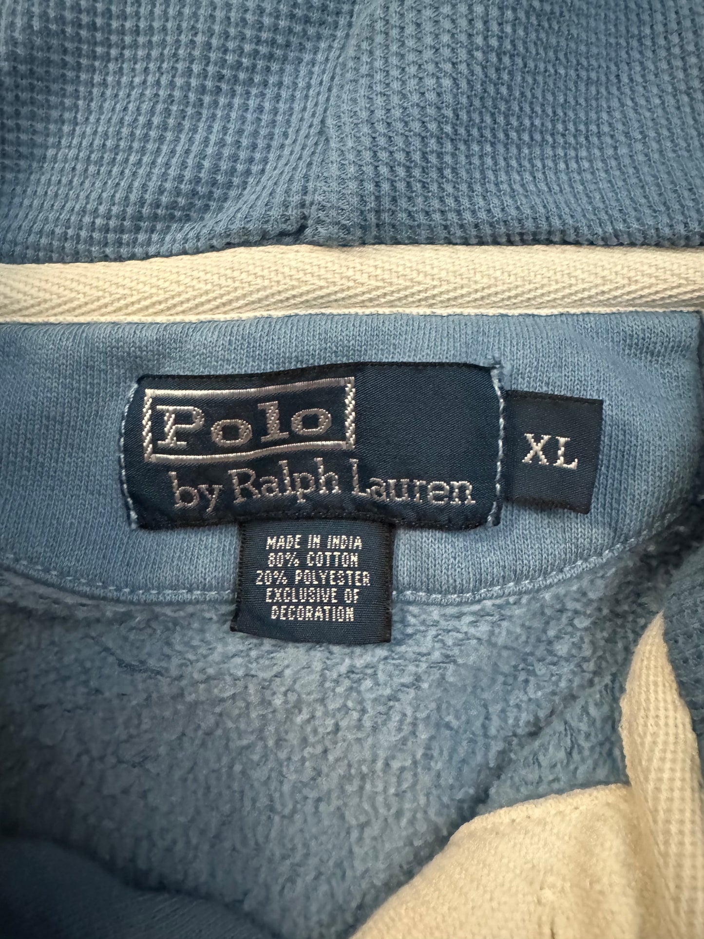 90's Polo Ralph Lauren Button Hoodie - XL