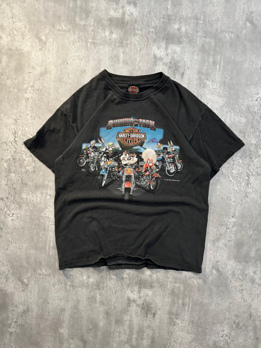 2000's Harley Davidson Looney Tunes T-shirt - L