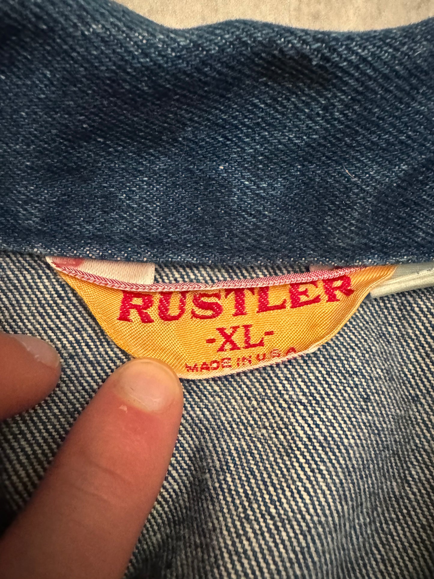 Vintage 80's/90's Rustler Denim Jacket - XL