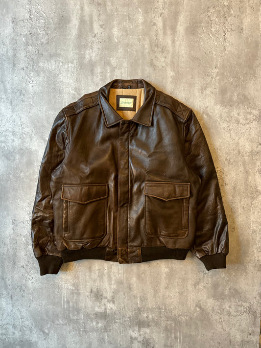 St. John's Bay Leather Jacket Brown - 46L