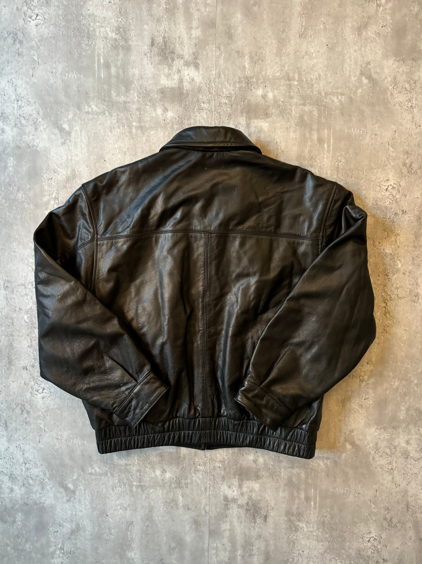 St. John's Bay Leather Jacket Black - L