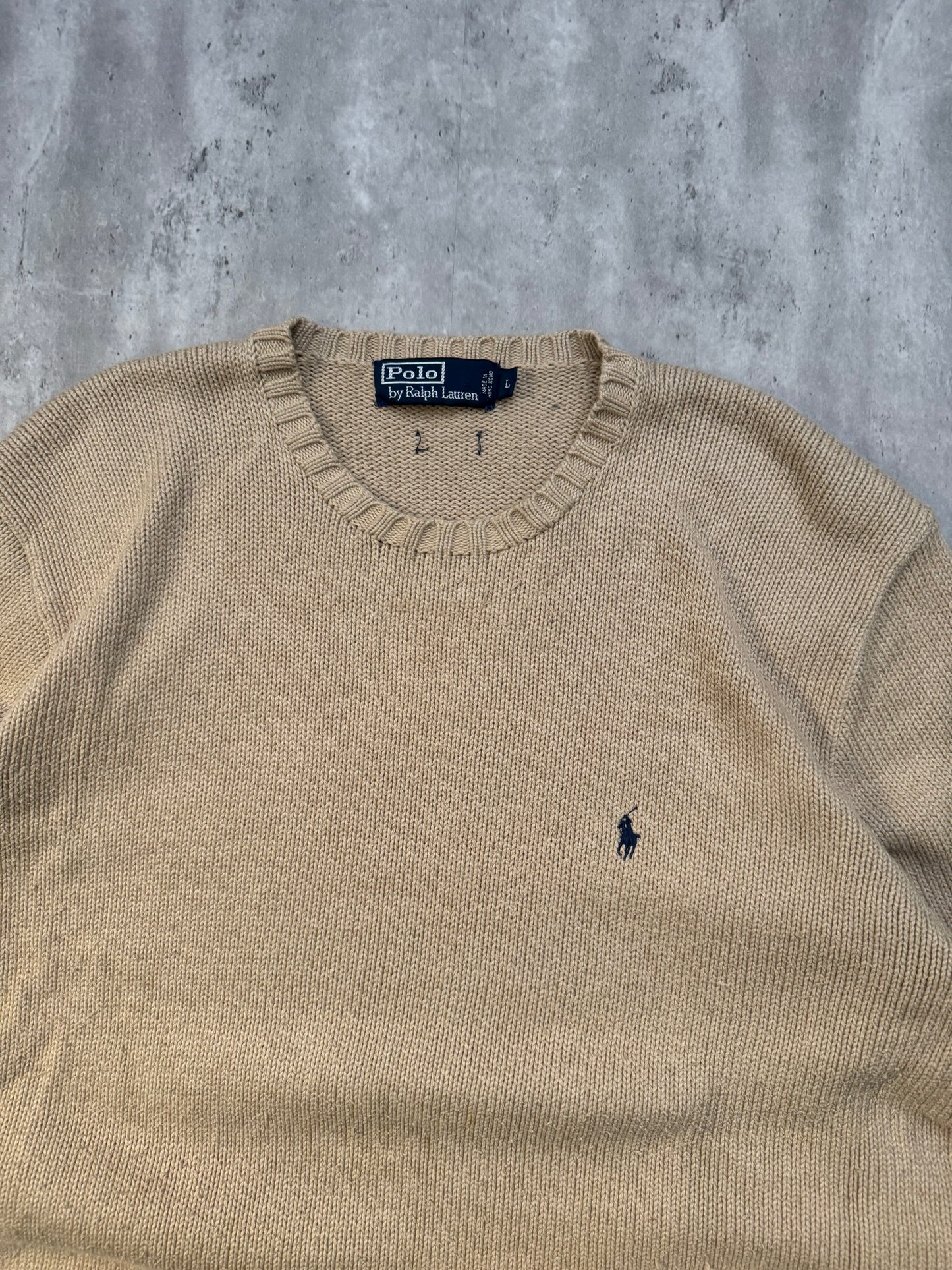 90's Polo Sweater - L