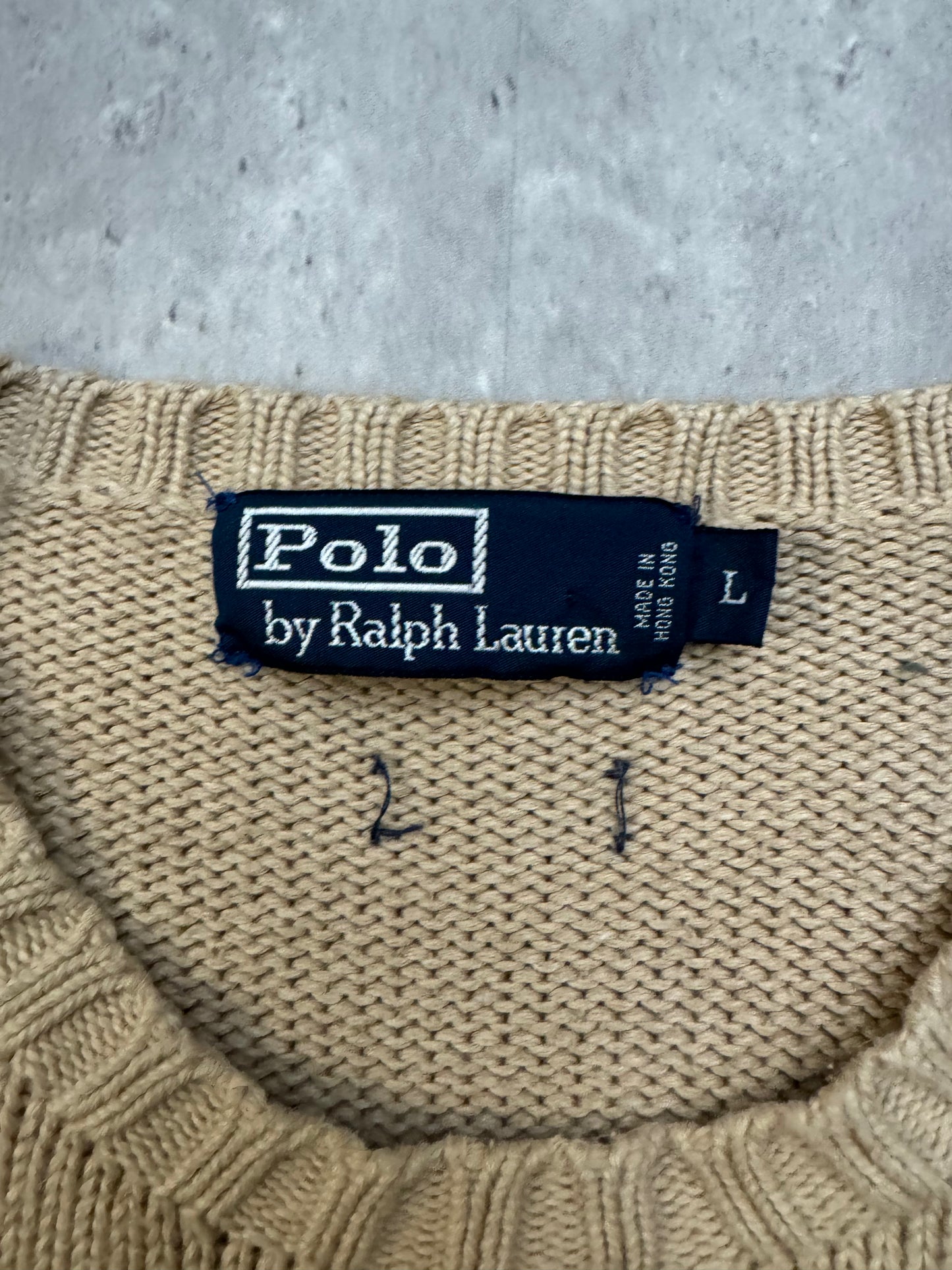 90's Polo Sweater - L