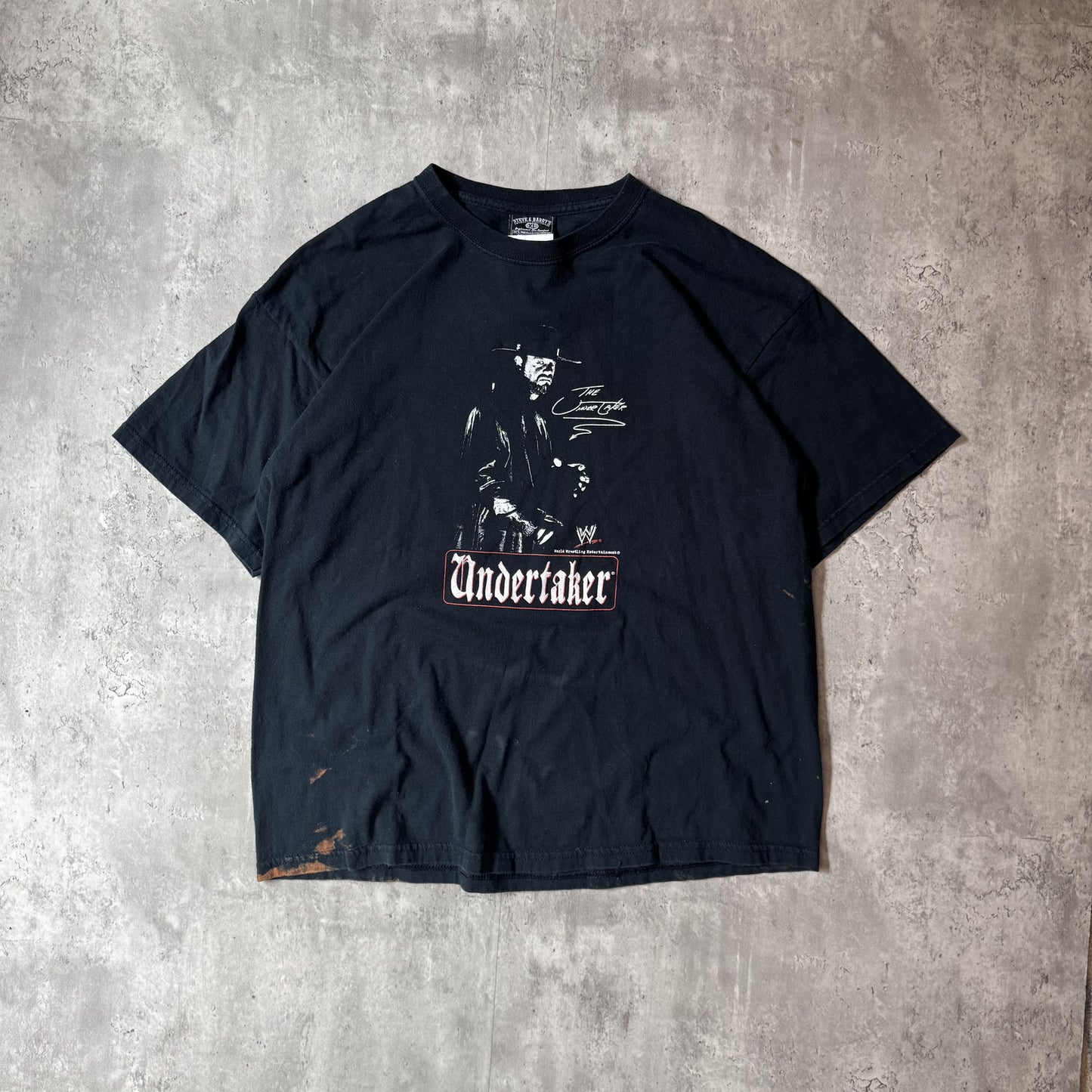Vintage WWE Undertaker Graphic T-Shirt XL Black Cotton