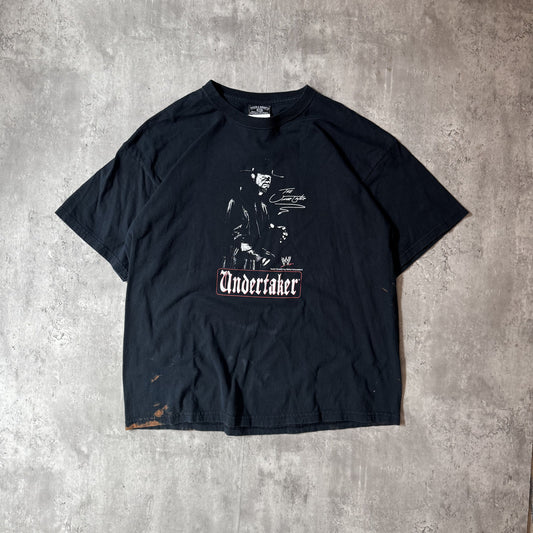 Vintage WWE Undertaker Graphic T-Shirt XL Black Cotton
