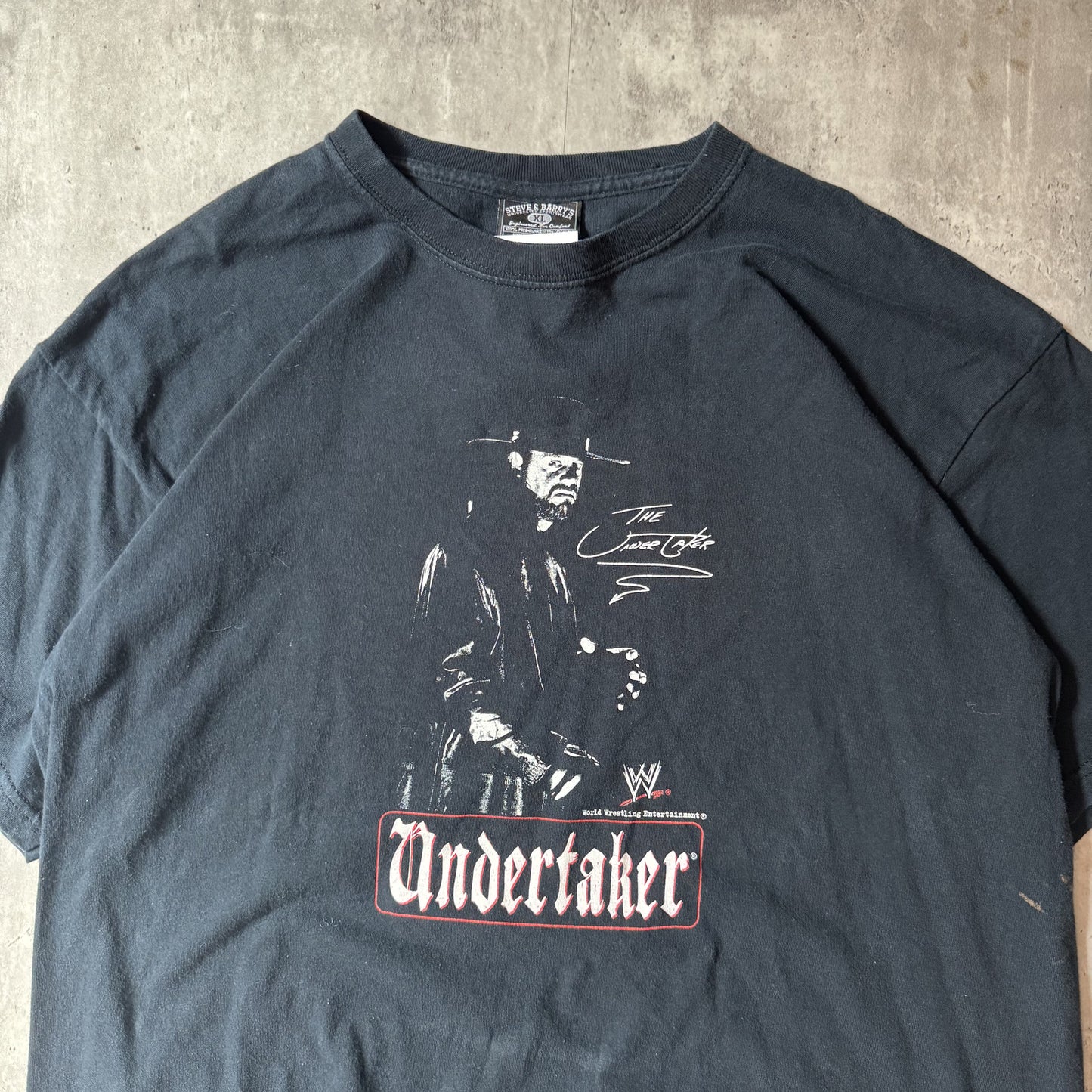 Vintage WWE Undertaker Graphic T-Shirt XL Black Cotton