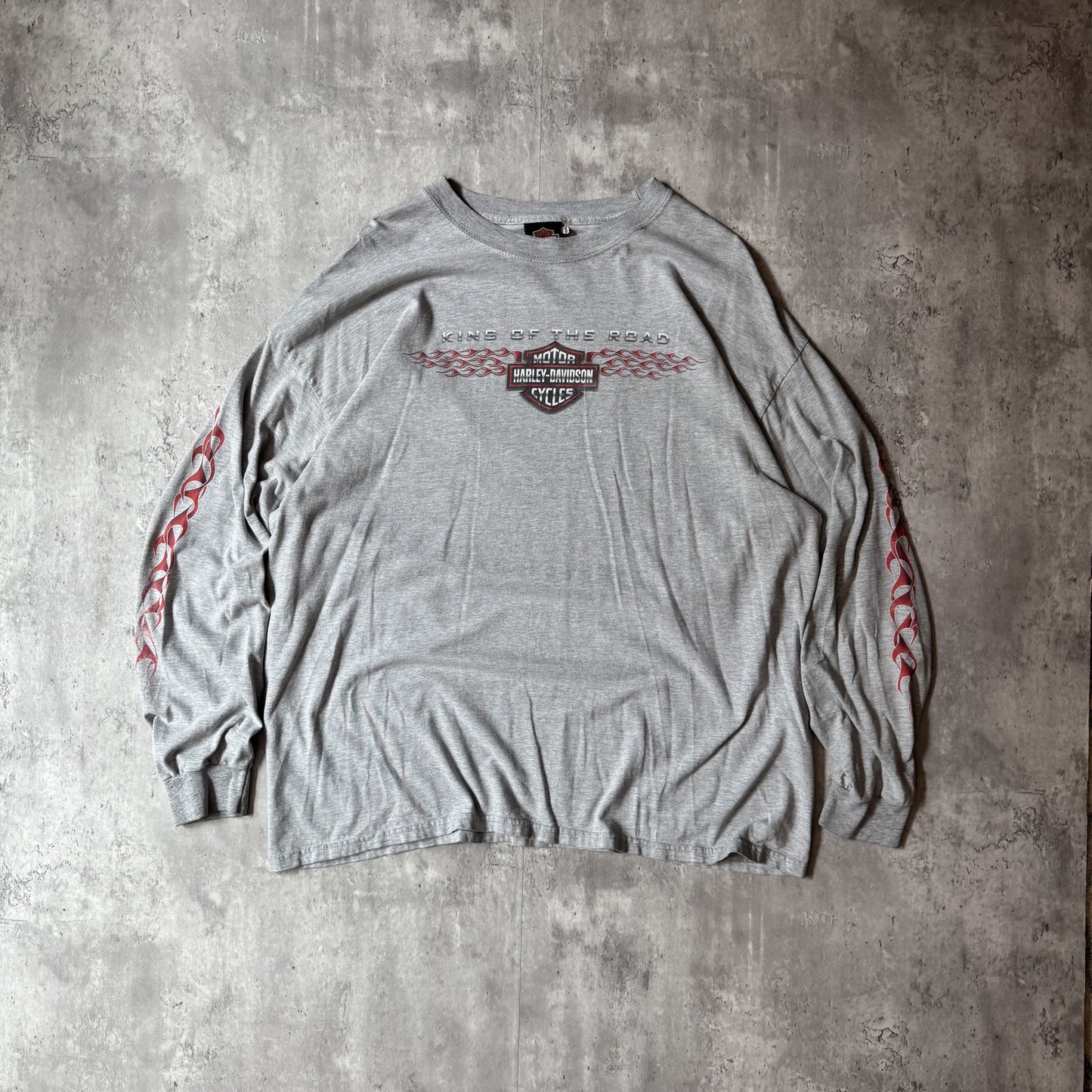 Harley-Davidson Flame Long Sleeve T-Shirt XX-Large Gray