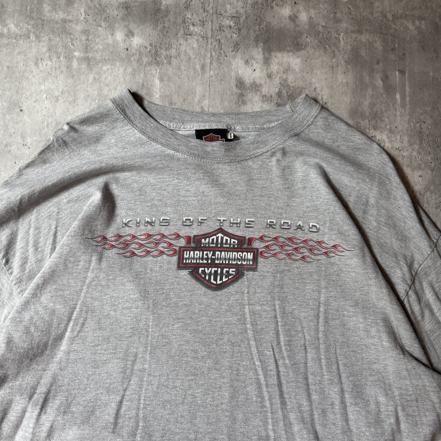 Harley-Davidson Flame Long Sleeve T-Shirt XX-Large Gray